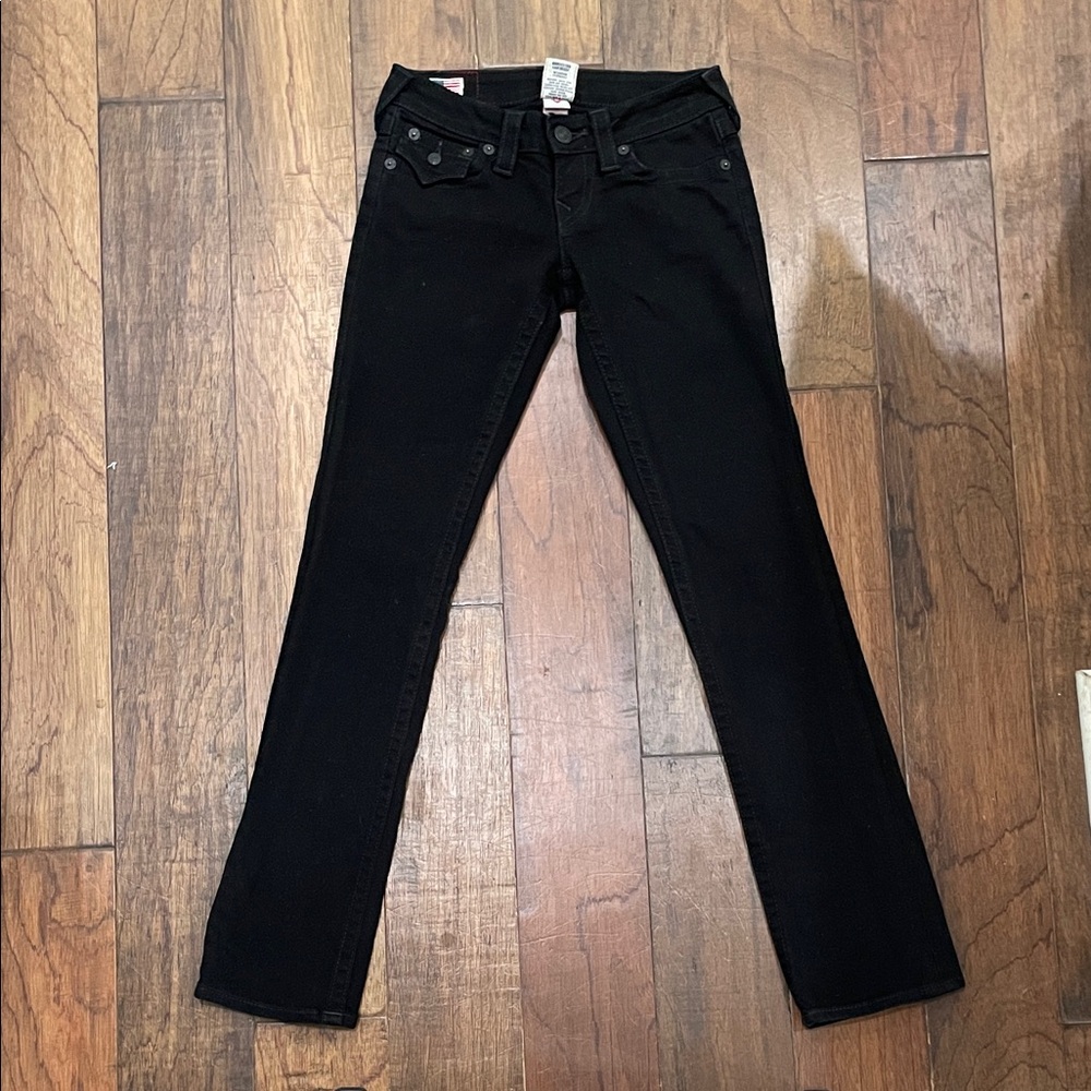 True Religion Women's Black Section Billy Jeans Size 24